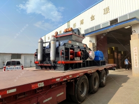 大型1208液壓對輥草莓视频APPIOS設備發貨 瓜米石製砂